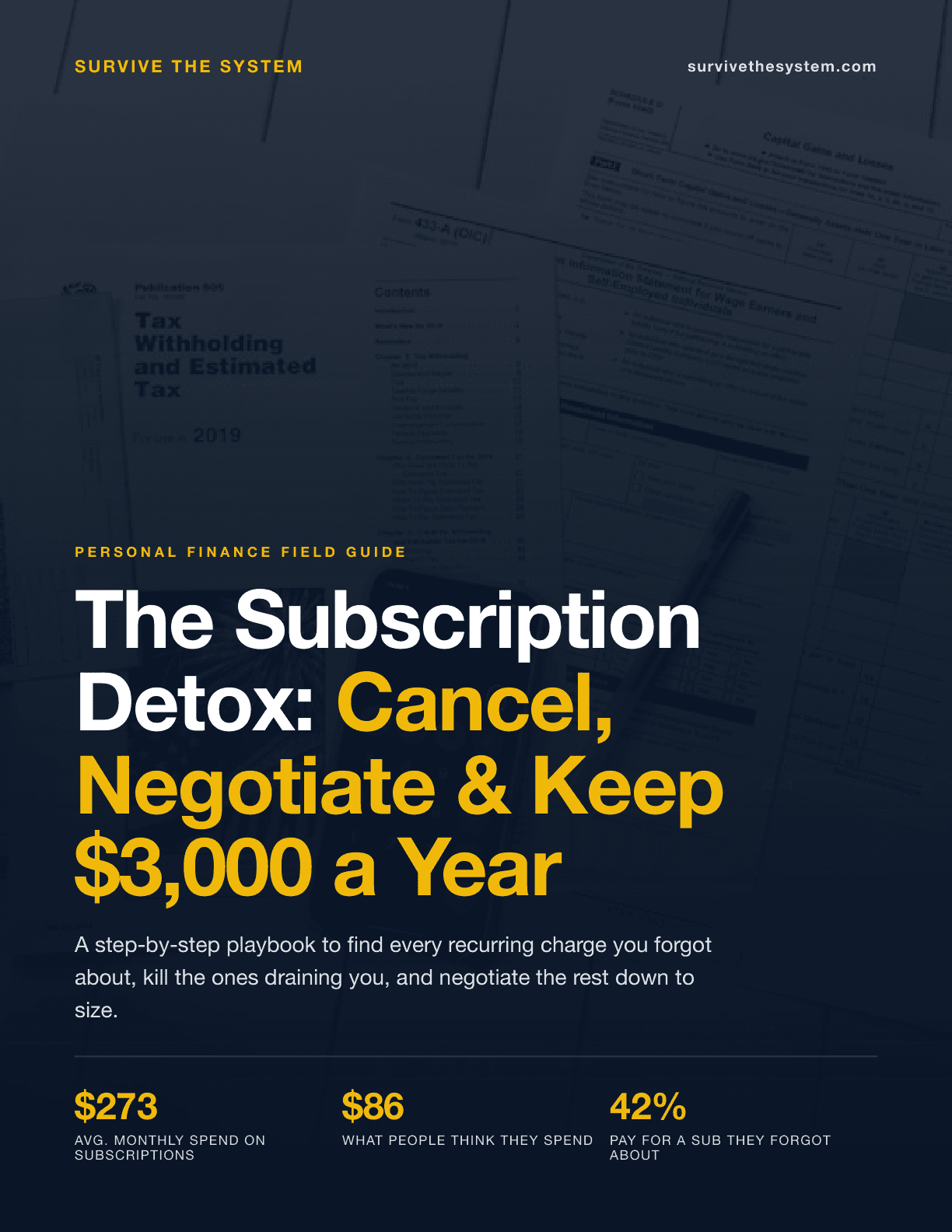 The Subscription Detox Front Cover